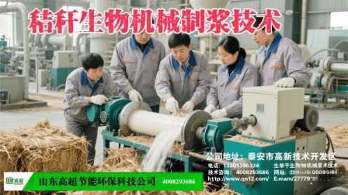 秸秆生物机械制浆技术
